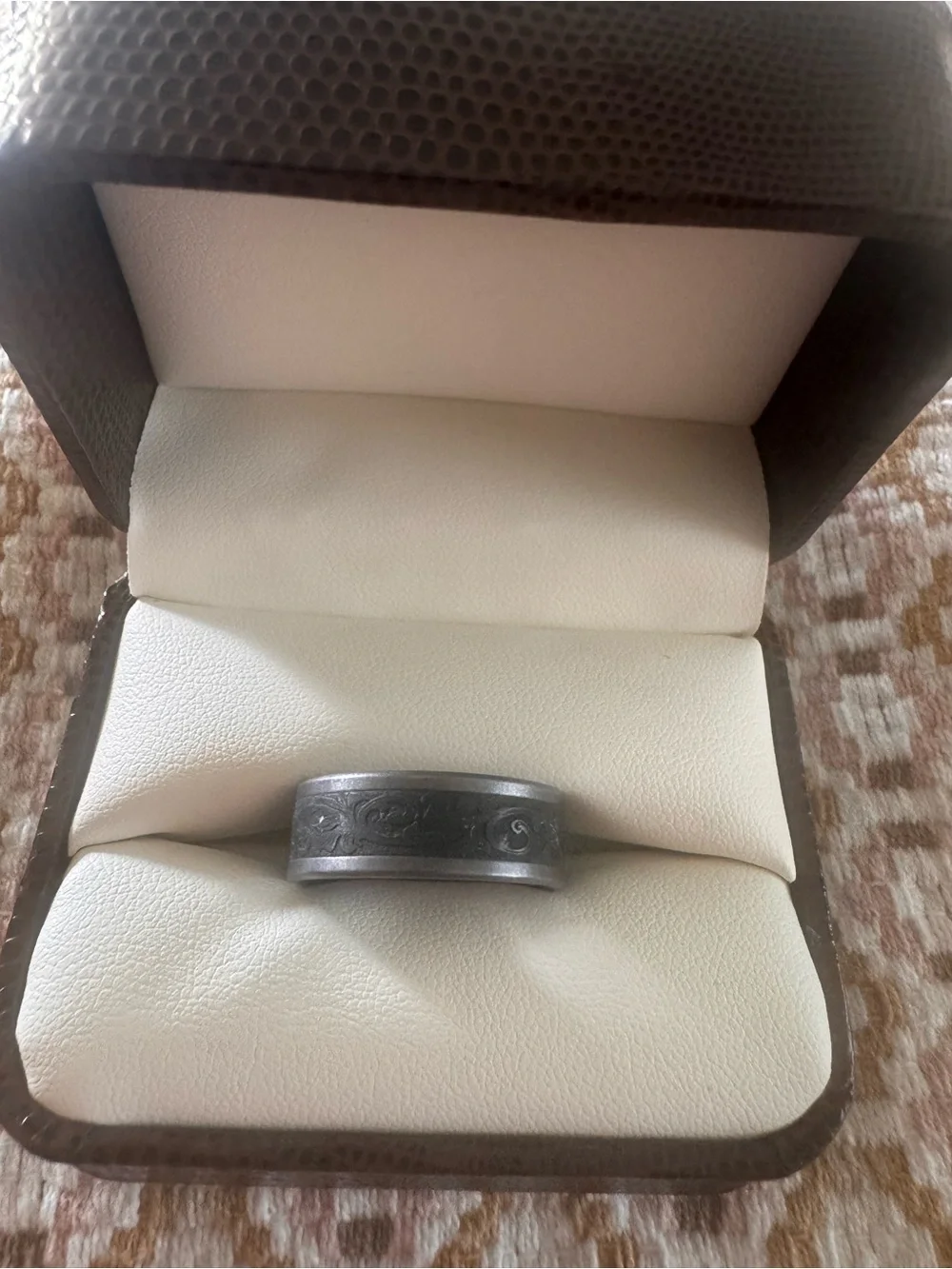 Men's Pewter Titanium and Tantalum Ring